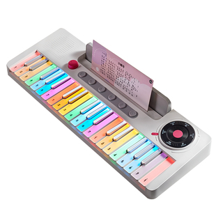 儿童电子琴彩虹小钢琴初学过新年礼物生日女孩子5玩具7女童6十岁8