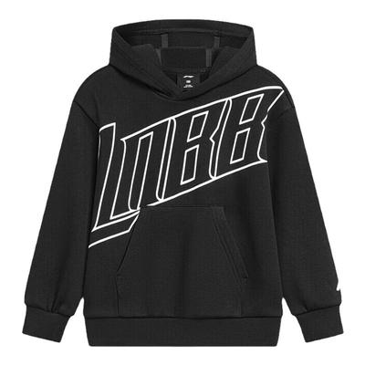 李宁童装儿童加绒卫衣秋冬款抗菌