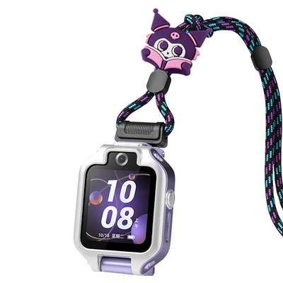 适用华为儿童电话手表4pro挂绳5X/5xpro卡通粗绳5/5活力版/新耀版防丢绳智能学生挂脖套立体公仔可调节吊坠绳