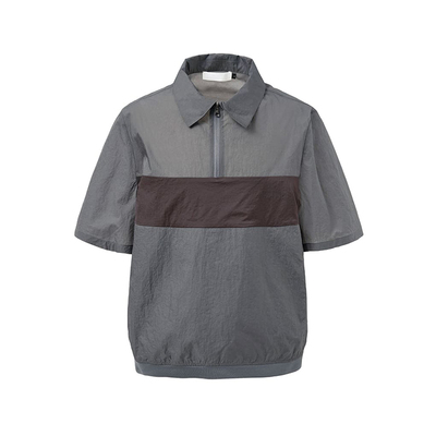 Amomento夏季新款时尚简约衬衫男