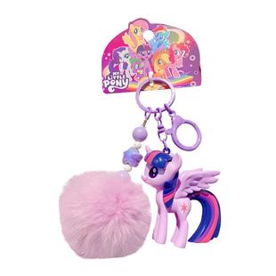 百茂小马宝莉紫悦2026马年毛绒钥匙扣新年礼物书包挂件包包钥匙链