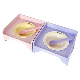 陶瓷猫碗大口径防黑下巴方块猫碗架增高餐桌小狗碗宠物粮碗水碗