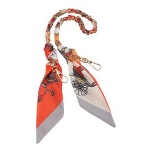 造物丝巾穿串链条包配件单买腋下手拎装饰短链子迷彩丝巾链百搭肩