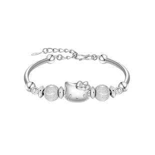 hellokitty儿童纯银手链女童轻奢高级感首饰手镯配饰女孩生日礼物