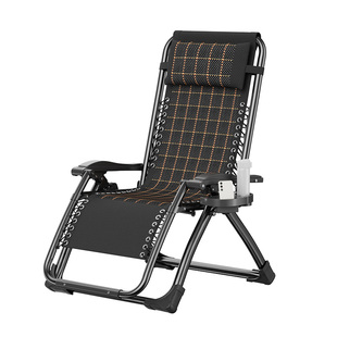 躺椅折叠椅子夏天坐睡两用靠背椅家用阳台午睡椅办公室午休懒人椅