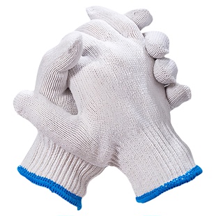 线手套批发棉纱手套耐磨劳保工作薄白棉线纯棉加厚劳工地劳动干活