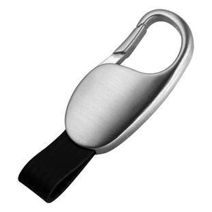 不锈钢汽车钥匙扣男士真皮简约腰挂件高档钥匙环圈锁匙扣定制礼品