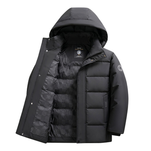 保罗短款鹅绒羽绒服男2025冬季新款中青年男士时尚加厚保暖外套潮