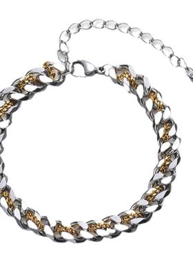 钛钢不掉色手链男潮高级感原创