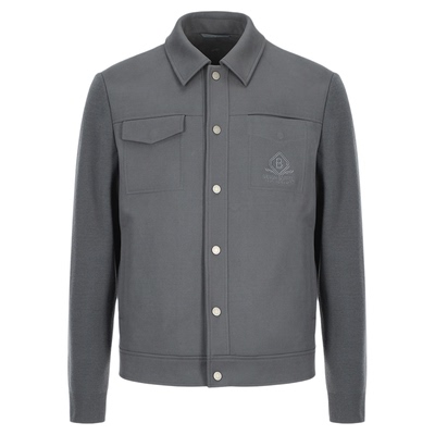 布兰施男士通勤防风翻领夹克