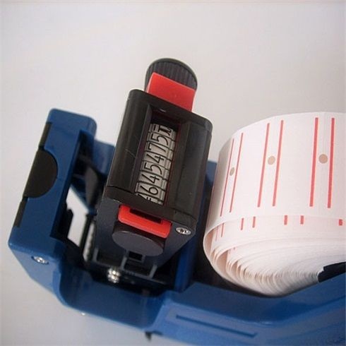 1韩国原装MOTEX标价机MX-5500价格摩登打码机思标签机打价机单排