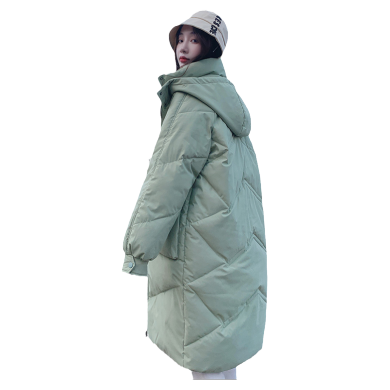 和锋金羽中长款oversize宽松棉服