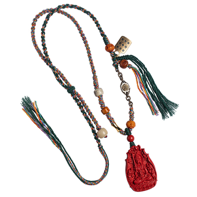 福一方通用朱砂本命像吊坠