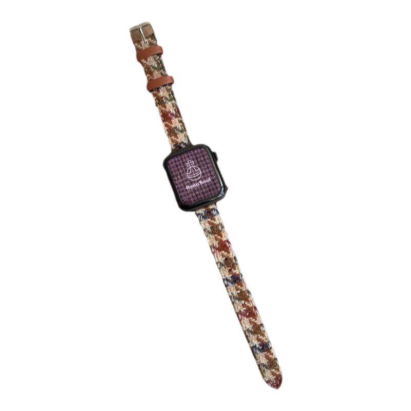 细款英国正版Harris羊毛呢适用于苹果s10静静的表带iwatch987秋冬
