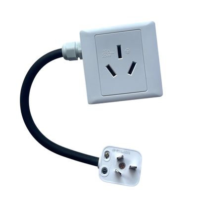 小插头转大插座7kw充电枪转换头