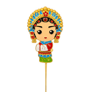 京剧脸谱Q版戏曲人物金属书签创意古典中国特色小礼品送学生老外