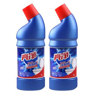 亮净洁厕灵液厕所清洁剂家用清香型马桶去黄除垢神器去异味1L*2瓶