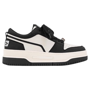 6cm增高真皮厚底小白鞋女2026新款春季加绒黑白熊猫休闲运动板鞋