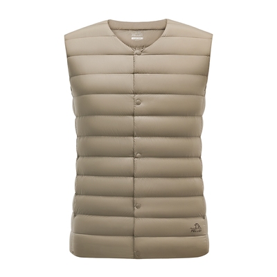 伯希和户外800蓬羽绒马甲男女新款轻薄外套登山防风排骨羽绒服