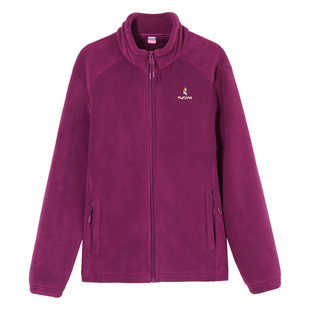 啄木鸟双面绒抓绒外套女士秋冬季2025新款洋气妈妈加绒摇粒绒外套