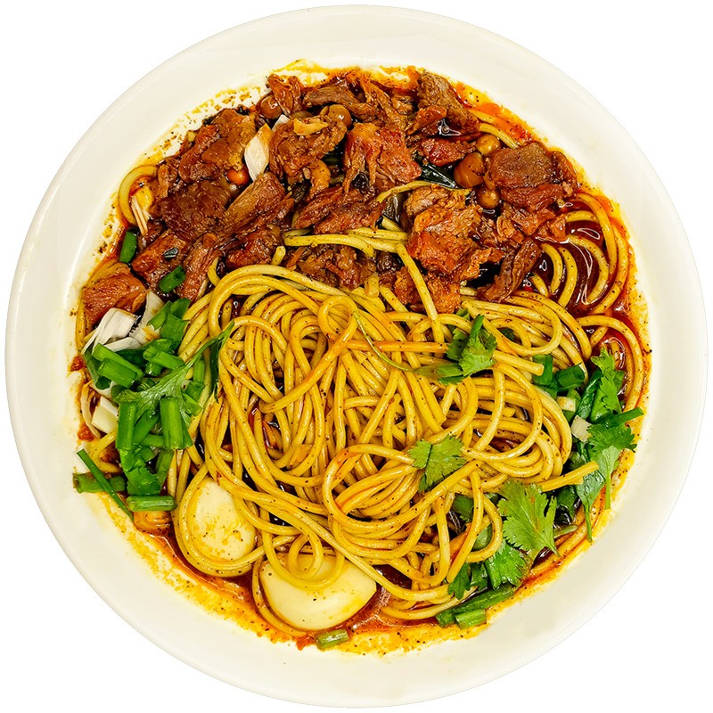 襄面郞正宗襄樊襄阳牛肉面牛杂面湖北特产牛油碱面条早餐8袋包邮