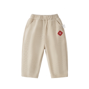 [抑菌蓄热]儿童加绒裤子男童加厚卫裤冬装小宝宝休闲女童秋冬长裤