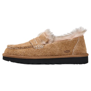UGG Ellis Loafer 女一脚蹬百搭保暖平底鞋毛毛鞋雪地靴1179390