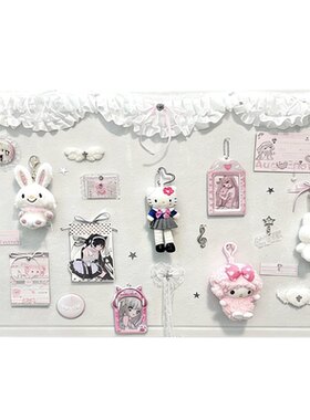 毛毡板展示墙拍立得照片墙