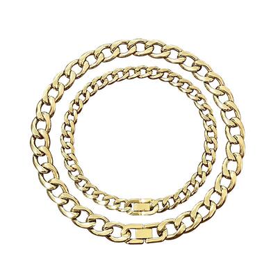 宠物项圈狗链不锈钢材质古巴链扣