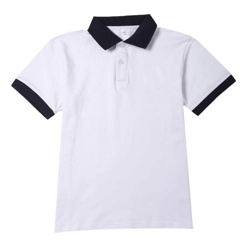 中小学生校服夏季男女藏青白色
