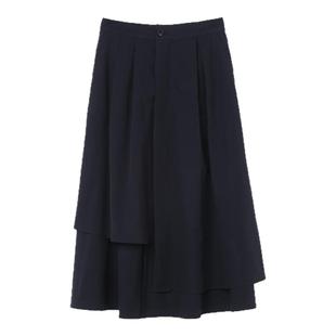 糖皮出品 百态千姿 多层次不对称叠搭 夏季氛围感 高腰醋酸半身裙