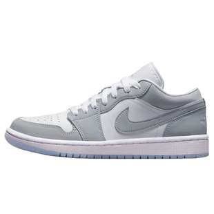 耐克JORDAN 1乔丹女子轻便AJ1板鞋平底低帮刺绣运动鞋 DC0774-105