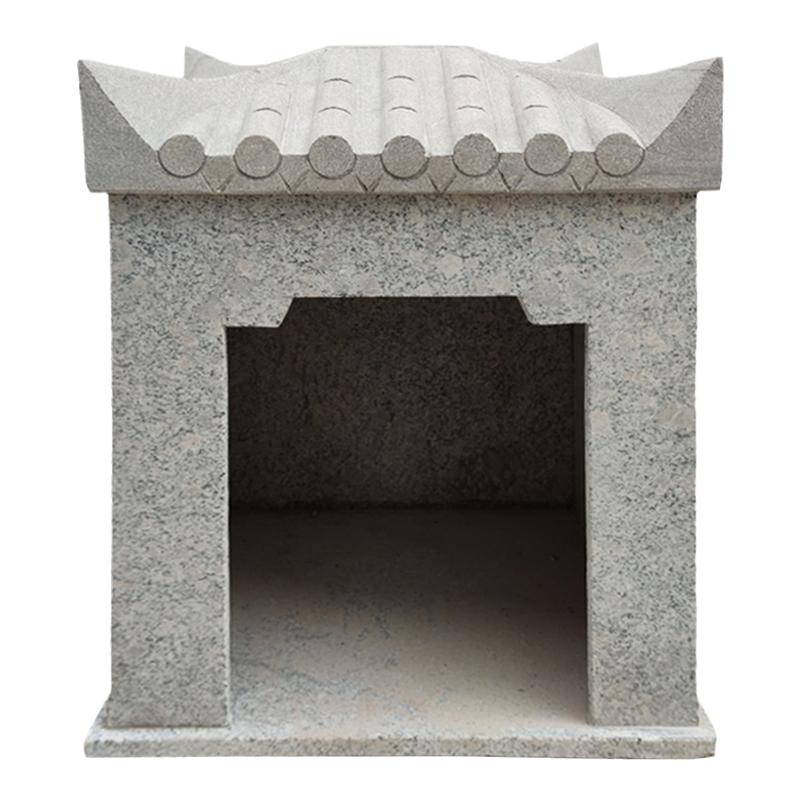石雕小庙土地庙户外青石摆件