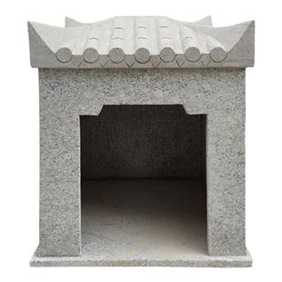 石雕小庙户外石头庙青石小庙家用土地公庙神龛财神灶神庙寺院摆件