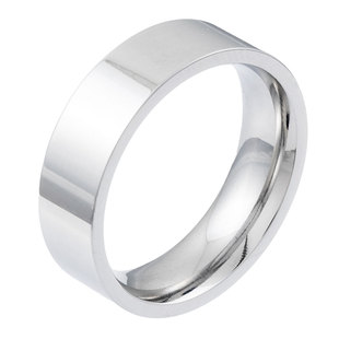 ACITY喜城简约光面戒指男女情侣食指素圈百搭小众钛钢ins个性指环