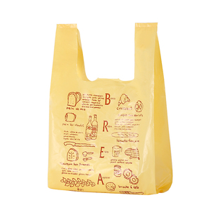 加厚黄色方便袋超市背心袋马夹袋手提食品袋塑料袋批发打包装袋子