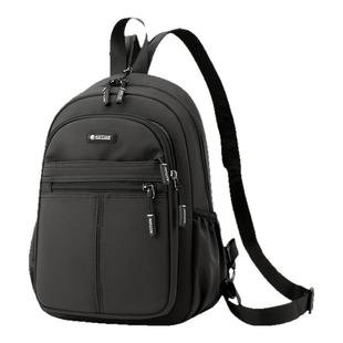 新款小型双肩包男款潮户外出行休闲小号双肩包男士斜挎胸包小书包