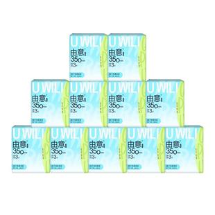 由意卫生巾350mm夜用防漏棉柔亲肤透气姨妈巾6包