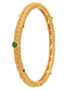 「金色圆舞曲」古法鎏金花丝如意开口古风镯子镂空祥云手镯中国风