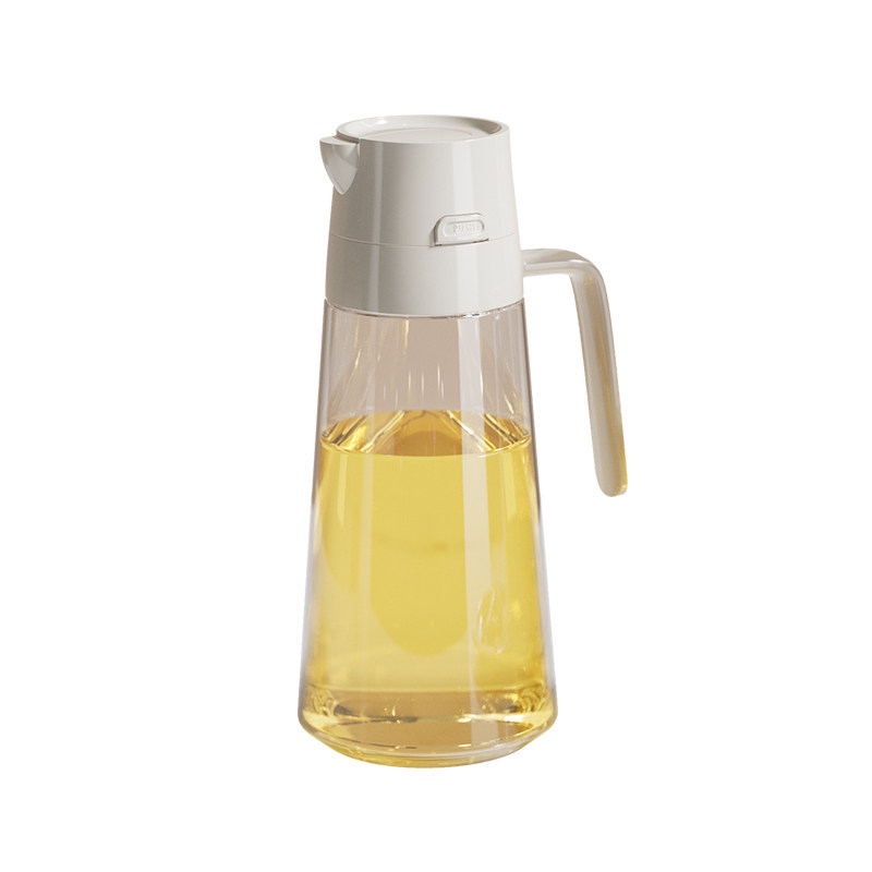 物鸣玻璃油壶厨房家用自动开合油罐壶食品级酱油醋调料瓶香油瓶