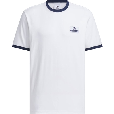 adidas阿迪达斯三叶草男子CONTRAST运动休闲百搭短袖T恤JX2638
