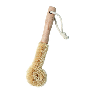 日式天然棕毛锅刷洗锅刷长木柄刷碗碟杯子清洁刷厨房除油刷子4308