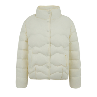 羽绒服女短款2025秋冬季小个子时尚白色设计感轻薄立领显瘦外套潮