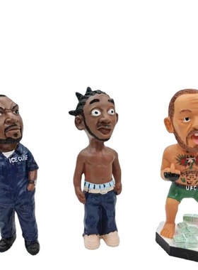 桌面传奇人物形象特色雕塑小摆件