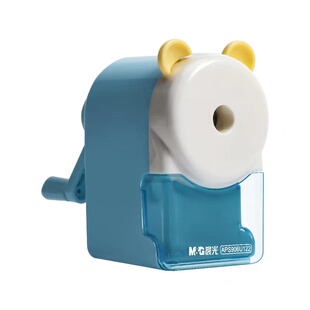 晨光削笔机大口径卷笔刀手摇转笔器铅笔削笔刀小学生儿童专用加粗杆洞洞笔削笔器多功能大孔削笔机粗细可用