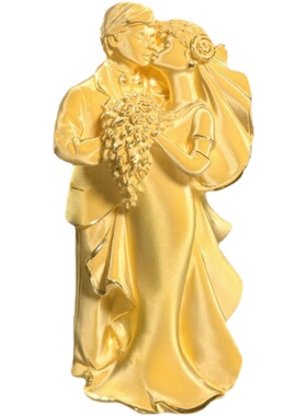 厂家定制纯黄金摆件999足金婚庆礼品新人结婚贺礼收藏保值工艺品