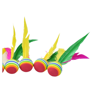 板球板羽球三毛球鸡毛球大头海绵羽板球板羽球拍用球买满10只包邮