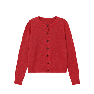 郑买买 蔓越莓 春季新款多巴胺洋气显白巨好看的小众针织开衫女款