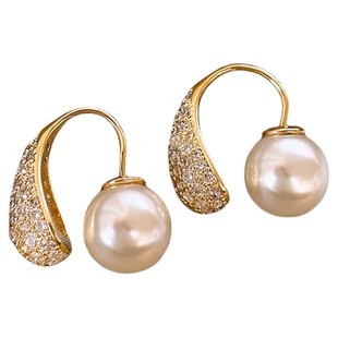 古里雅珍珠耳环耳坠女2026年新款高级感轻奢耳钉气质大气耳饰品