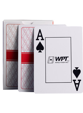WPT赛事专用扑克扑克牌磨砂大字塑料PVC加厚防水耐磨德州德扑专业